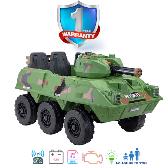 i-Glide™ Kids Electric Ride On Car Army Truck
