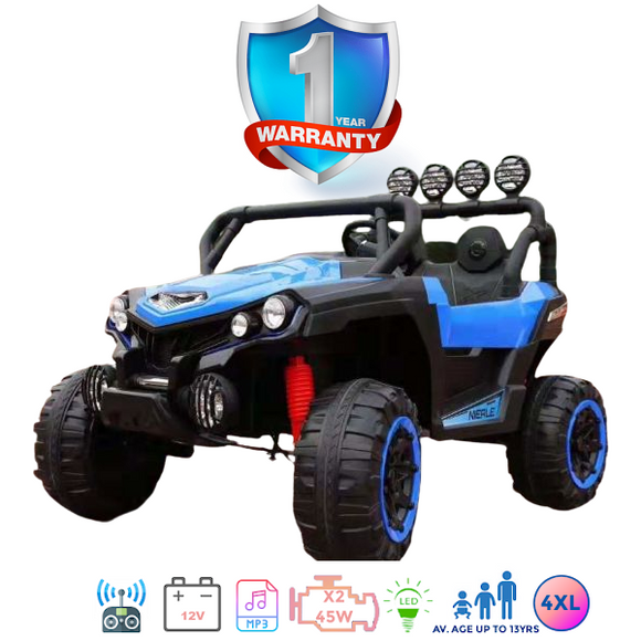 i-Glide™ Kids Electric Ride On Car Grand UTV -4XL Blue