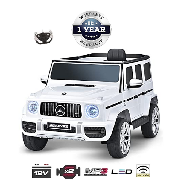 Kids Electric Ride On Car AMG Licensed Mercedes G63 White