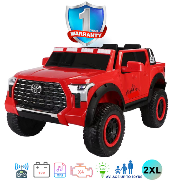 i-Glide™ Kids Electric Ride On Car 4X4 Toyota Tundra Pick Up 3XL Red