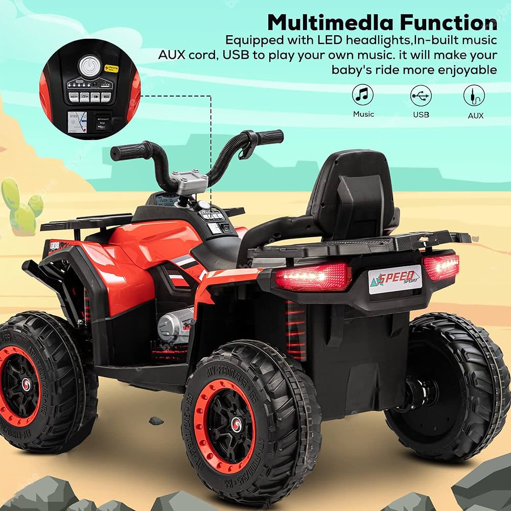 i Glide Kids Electric Ride On Quad Bike