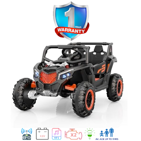 i-Glide™ Kids Electric Ride On Polaris Sport UTV XL Black