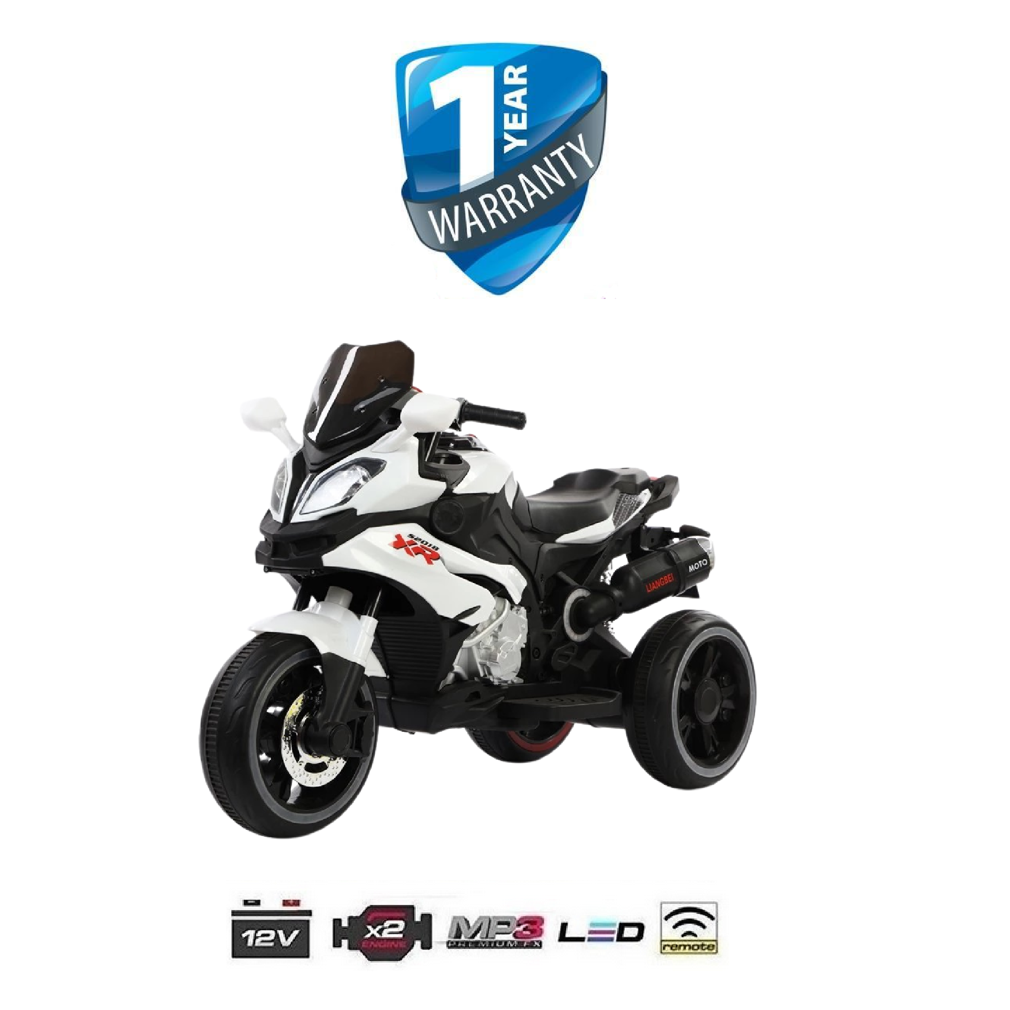 i Glide Kids Electric Ride On 3 Wheel Racing Bike XL iGlide a Division of Exclusive Brands Online